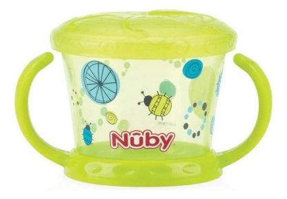 Imagen 1 de 1 de Bowl Cerealero Nuby Design Con Tapa Y Asas