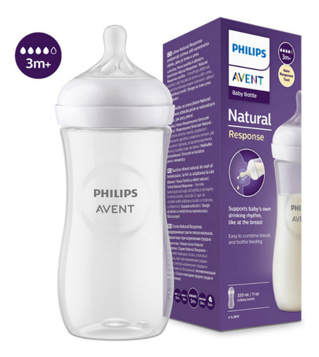 Imagen 1 de 8 de Mamadera Avent Natural Response 330 mL