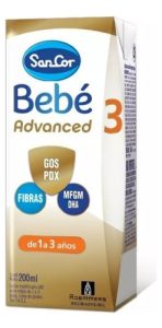 Miniatura 3 de 4 de Leche Líquida Sancor Bebe Advanced 3 brick x 200ml