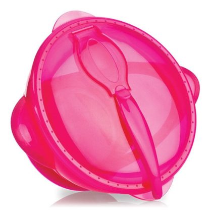 Imagen 1 de 1 de Nuby Bowl Con Ventosa Y Tapa + Cuchara