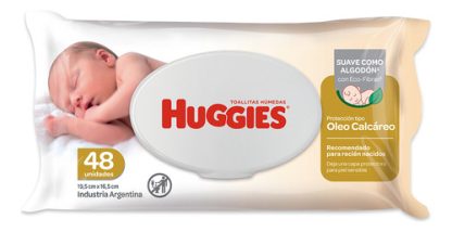 Imagen 1 de 6 de Toallitas Húmedas Huggies Cuidado Y Nutrición Oleo Calcáreo