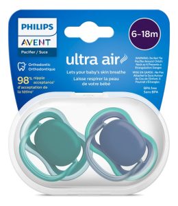 Miniatura 2 de 2 de Chupetes Avent Silicona Ultra Air Scf085/31 6-18m X 2u