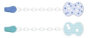 Miniatura 3 de 6 de Clip Porta Chupete Con Cadena Color Azul