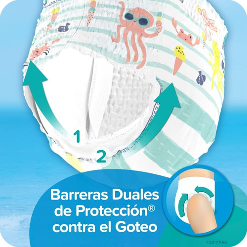 Imagen 4 de 7 de Pañales De Agua Pampers Splashers Talle S x 12U