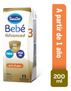 Miniatura 2 de 4 de Leche Líquida Sancor Bebe Advanced 3 brick x 200ml