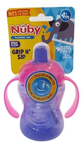 Miniatura 1 de 1 de Nuby Vaso Aprendizaje Asas Y Boquilla Flujo Directo 240 Ml