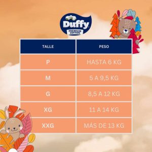 Miniatura 3 de 3 de Pañales Duffy Hiperpack Premium Cotton P 40 Unidades