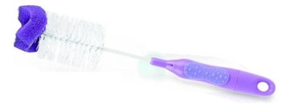 Imagen 1 de 1 de Cepillo Limpiamamaderas Y Tetinas 2 En 1 Con Esponja Nuby