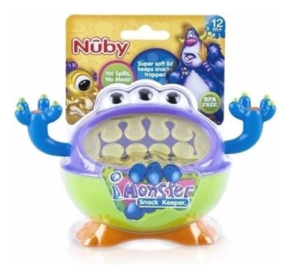 Imagen 4 de 4 de Nuby Snack Cerealero Monstruo Porta Cereales + 12m