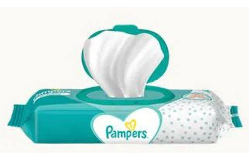 Imagen 1 de 2 de Toallitas Humedas Pampers Sin Perfume Con Tapa x 48 u