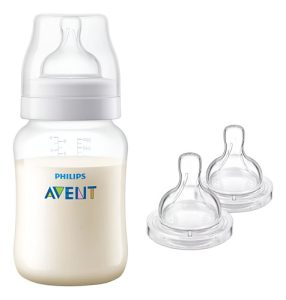 Miniatura 1 de 1 de Mamadera Philips Avent Anti-colic 260ml + Tetinas +1m +3m +6m