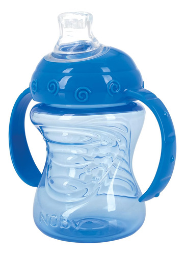 Imagen 1 de 1 de Vaso Nuby Con Manija Y Boquilla Antiderrame 240m
