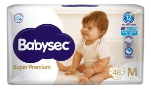 Miniatura 1 de 2 de Pañales Babysec Super Premium M x 48 unidades