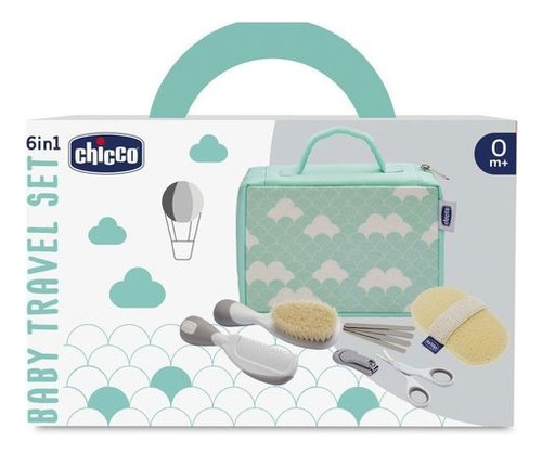 Imagen 3 de 4 de Set De Cuidados Bebé Chicco 6 En 1 Color Verde Claro