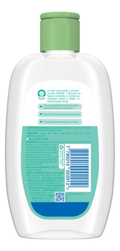 Imagen 3 de 5 de Colonia Johnson's Baby Fresca Caricia 200ml