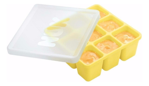 Imagen 1 de 3 de Cubetera Para Alimentos Nuk Bebe Fresh Food Silicona C/ Tapa