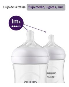 Miniatura 5 de 5 de Set x 2 Mamaderas Avent Natural Response 260ml Scy903/02