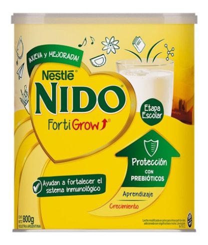 Imagen 1 de 2 de Leche En Polvo Con Prebióticos Nido Fortigrow 750gr