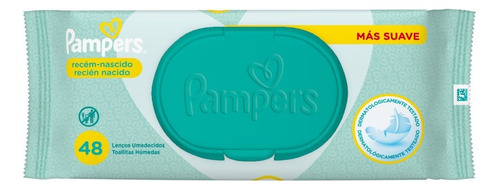 Imagen 1 de 1 de Toallas Húmedas Pampers Recien Nacido Con 48 Unidades