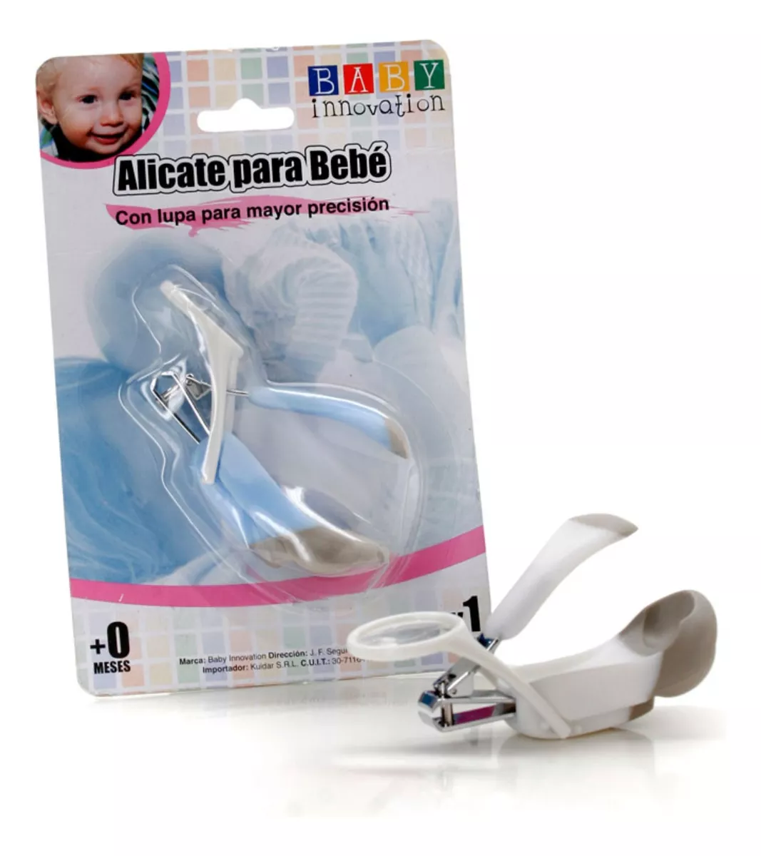 Alicate corta uñas con lupa Baby Innovation