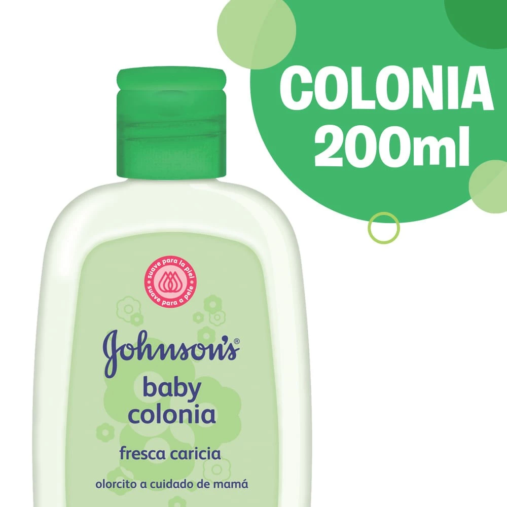 Imagen 5 de 5 de Colonia Johnson's Baby Fresca Caricia 200ml