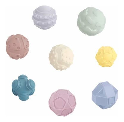 Imagen 3 de 3 de Pelotas Locas Sensoriales Blandas Texturas Para El Agua X8