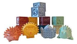 Miniatura 1 de 1 de Juego Didactico De Goma Para Bebes Erizos Y Cubos Color Pastel Baby Favorite