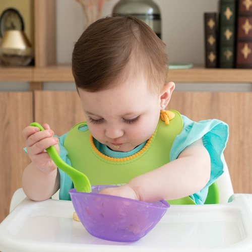 Imagen 10 de 10 de Bowls Apilables De Colores Para Bebés - Baby Innovation Color Multicolor Liso