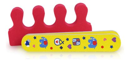 Imagen 2 de 4 de Set 2 Lima De Uñas Para Bebes Y Separador De Dedos +0 Meses