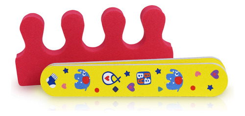 Imagen 2 de 4 de Set 2 Lima De Uñas Para Bebes Y Separador De Dedos +0 Meses