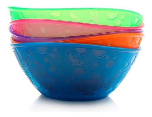 Imagen 1 de 10 de Bowls Apilables De Colores Para Bebés - Baby Innovation Color Multicolor Liso