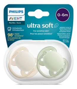 Miniatura 2 de 3 de Avent Chupetes Ultra Soft 0-6m Scf091/05 Color Verde