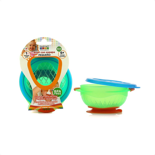 Imagen 7 de 12 de Bowl Con Sopapa Tamaño Pequeño -  Baby Innovation Color Verde