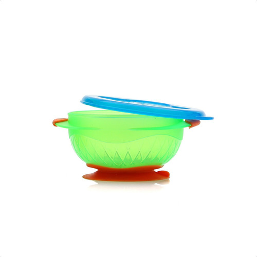 Imagen 2 de 12 de Bowl Con Sopapa Tamaño Pequeño -  Baby Innovation Color Verde