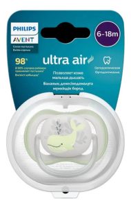 Miniatura 2 de 2 de Chupete Philips Avent Ultra Air 6-18 Meses Ballena