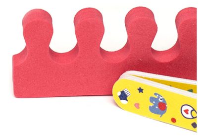 Imagen 4 de 4 de Set 2 Lima De Uñas Para Bebes Y Separador De Dedos +0 Meses