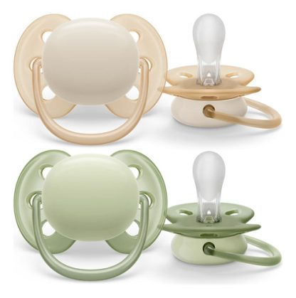 Imagen 1 de 3 de Avent Chupetes Ultra Soft 0-6m Scf091/05 Color Verde