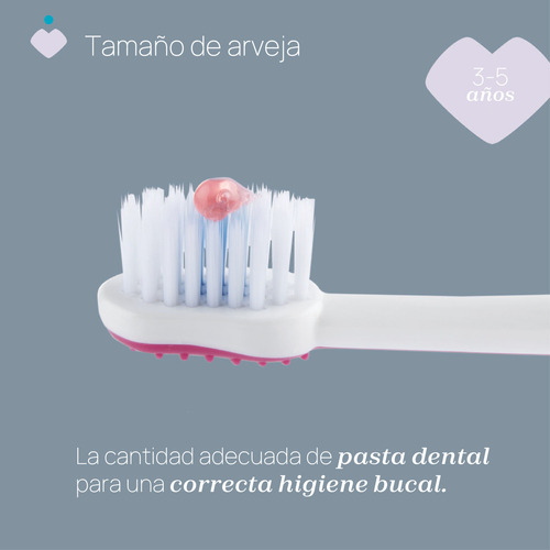 Imagen 4 de 7 de Cepillo De Dientes Chicco De 3-6 Años Color Fucsia