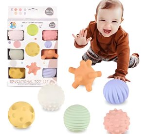 Miniatura 3 de 6 de Pelotas Locas Divertidas Surtidas 2 Multicolores Blandas 6pzas
