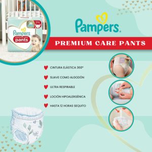 Miniatura 4 de 4 de Pañales Pampers Premium Care Pants Xxxg 46 U