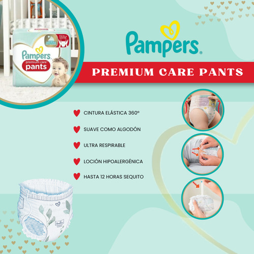 Imagen 4 de 4 de Pañales Pampers Premium Care Pants Xxxg 46 U