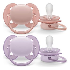 Miniatura 1 de 3 de Chupetes Philips Avent Scf091/31 Ultra Soft 0-6m Color Rosa