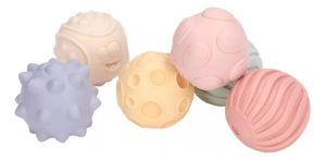 Miniatura 1 de 10 de Pelotas Locas Divertidas Surtidas 1 Multicolores Blandas 6pzas
