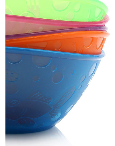 Imagen 7 de 10 de Bowls Apilables De Colores Para Bebés - Baby Innovation Color Multicolor Liso