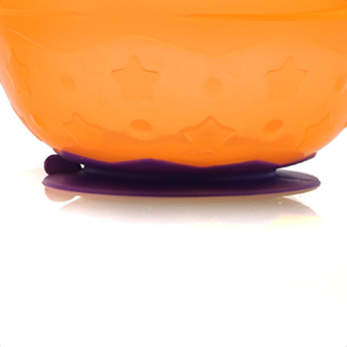 Imagen 5 de 12 de Bowl Con Sopapa Para Bebés Tamaño Large - Baby Innovation Color Naranja Liso