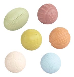 Miniatura 1 de 2 de Bolas Deportivas Goma Juguete Didactico Para El Baño Bebe Color Multicolor