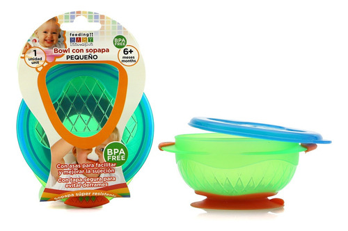 Imagen 12 de 12 de Bowl Con Sopapa Tamaño Pequeño -  Baby Innovation Color Verde