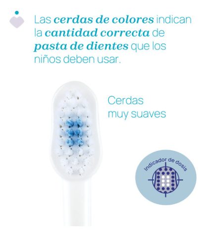 Imagen 3 de 7 de Cepillo De Dientes Chicco De 3-6 Años Color Azul