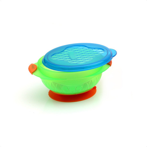 Imagen 1 de 12 de Bowl Con Sopapa Tamaño Pequeño -  Baby Innovation Color Verde