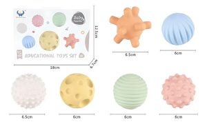 Miniatura 5 de 6 de Pelotas Locas Divertidas Surtidas 2 Multicolores Blandas 6pzas